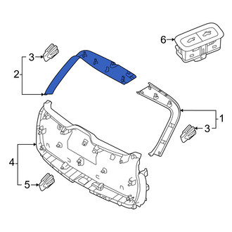 Volvo OE - Rear Left Upper Liftgate Trim