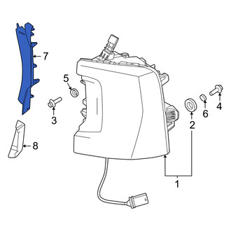 Volvo OE - Rear Left Upper Tail Light Cover