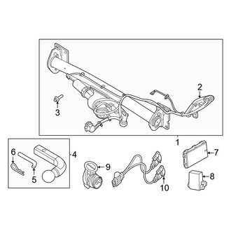 Volvo OE - Rear Bumper - Trailer Hitch Components (Detachable)