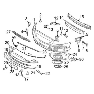 Volvo OE - Front Bumper & Grille - Bumper & Components