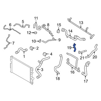 Volvo OE - Right Engine Coolant Pipe