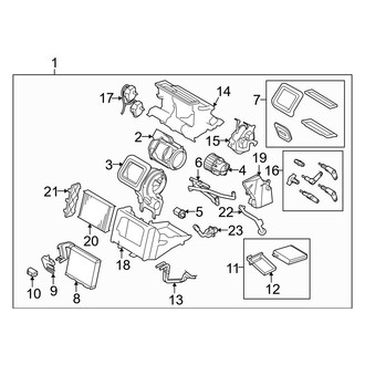 Volvo OE - Air Conditioner & Heater - Evaporator & Heater Components