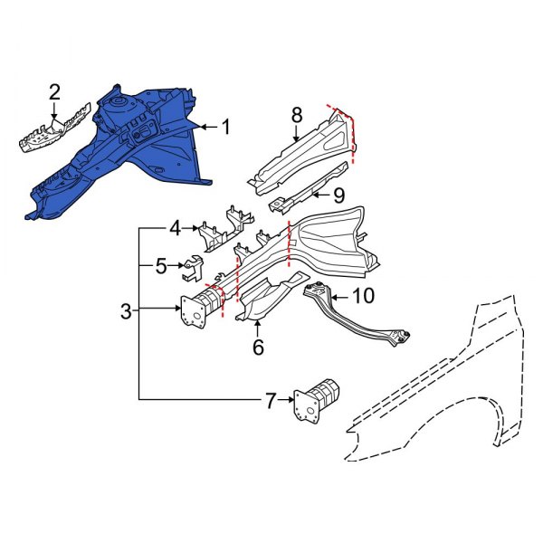 Fender Apron Assembly