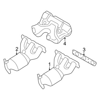 Volvo OE - Exhaust System - Manifold (95 Engine VIN Character)