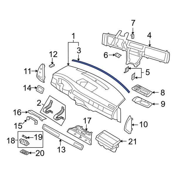 Instrument Panel Trim Panel Seal