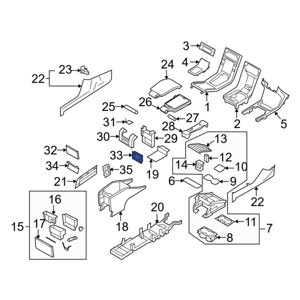 Console Trim Panel Clip