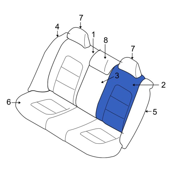 Seat Back Cushion Cover