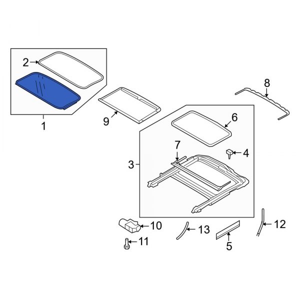 Sunroof Glass