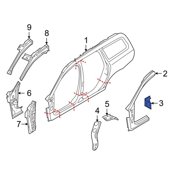 Body A-Pillar Bracket