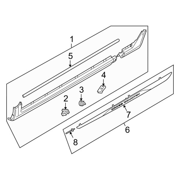 Pillars, Rocker & Floor - Exterior Trim