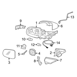 Volvo OE - Front Door - Outside Mirrors