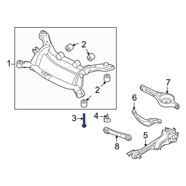 Suspension Crossmember Bolt