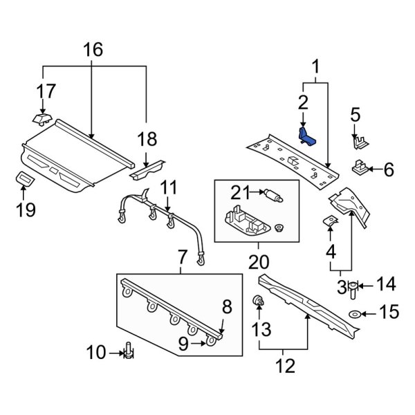 Liftgate Trim Panel Clip