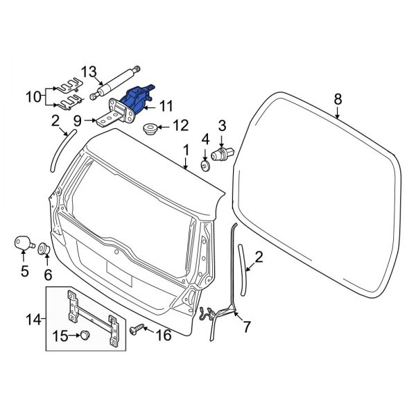 Liftgate Hinge Cover