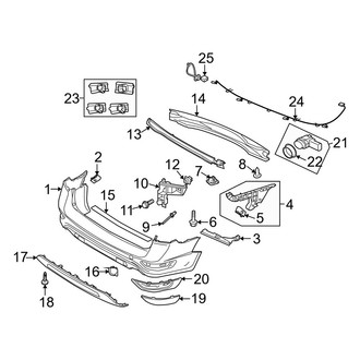 Volvo OE - Rear Bumper - Bumper & Components
