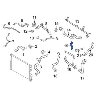 Volvo OE - Right Engine Coolant Pipe
