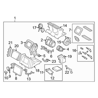 Volvo OE - Air Conditioner & Heater - Evaporator & Heater Components