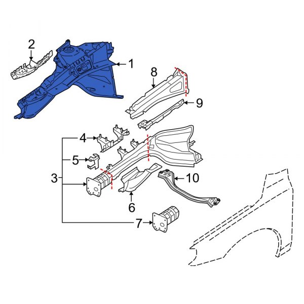 Fender Apron Assembly