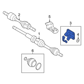 Volvo OE - Front CV Axle Shaft Carrier Bearing Bracket