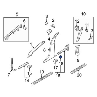 Volvo OE - Door Sill Plate Clip