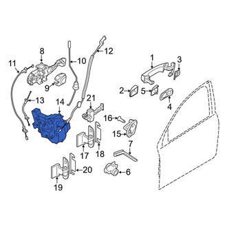 Volvo OE - Front Left Door Latch Assembly