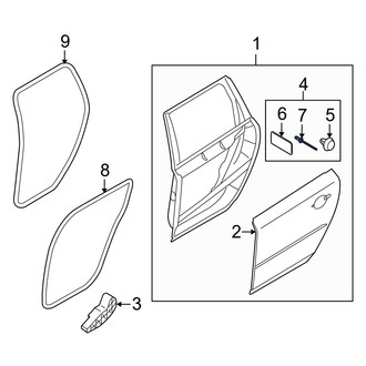 Volvo OE - Rear Door Interior Trim Panel Rivet
