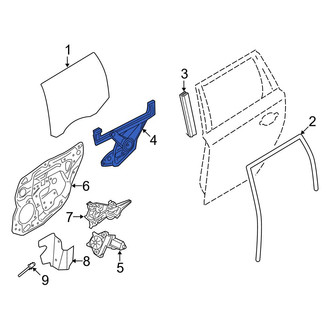 Volvo OE - Rear Left Window Regulator