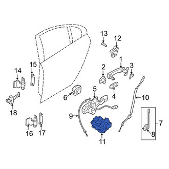 Volvo OE - Front Left Door Latch Assembly