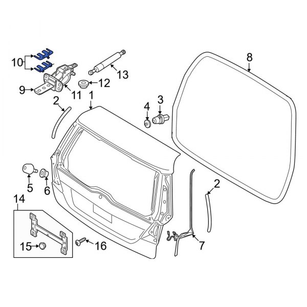 Liftgate Hinge Washer