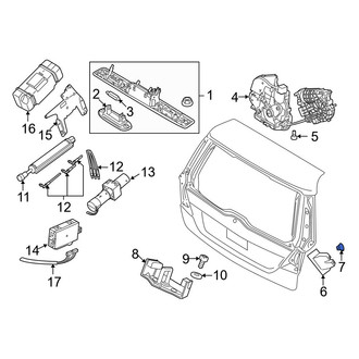 Volvo OE - Liftgate Trim Panel Clip