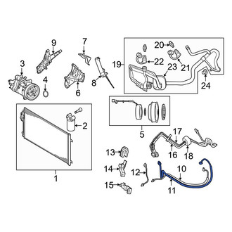 Volvo OE - A/C Refrigerant Suction Hose