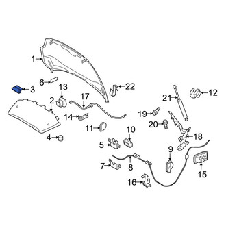 Volvo OE - Hood Insulation Pad Clip