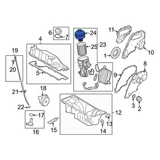 Volvo OE - Engine Oil Filter Housing Cap