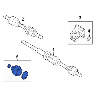 Volvo OE - Front Outer CV Joint Boot Kit