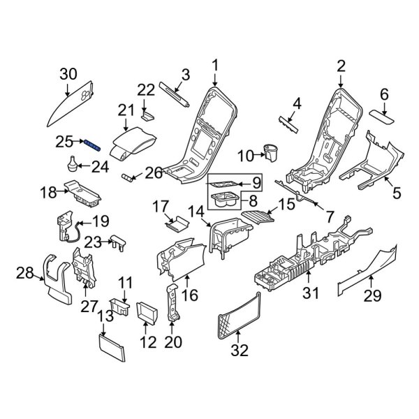 Console Hinge Pin