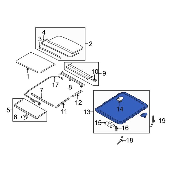 Sunroof Frame