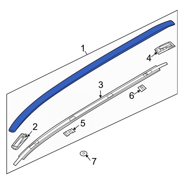 Roof Luggage Carrier Side Rail