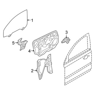 Volvo OE - Front Door - Glass & Hardware