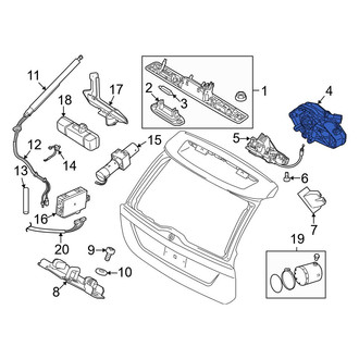 Volvo OE - Left Tailgate Lift Motor