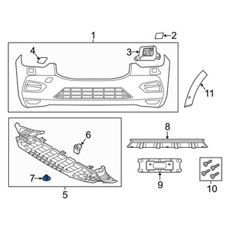 Volvo OE - Radiator Support Splash Shield Clip