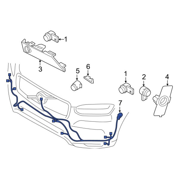 Parking Aid System Wiring Harness