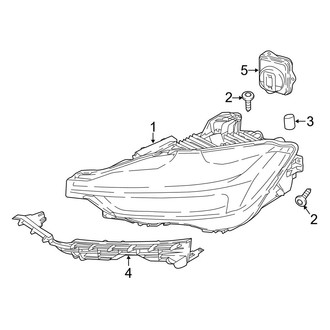 Volvo OE - Front Lamps - Headlamp Components