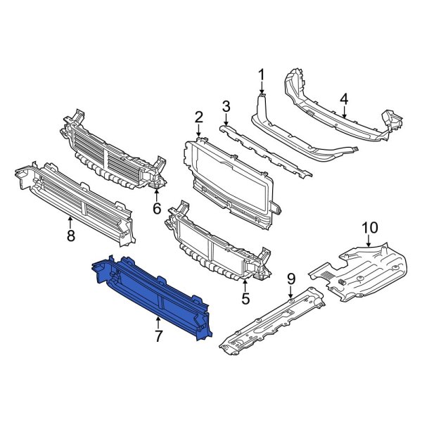 Radiator Support Air Duct