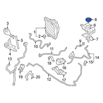 Volvo OE - Drive Motor Inverter Coolant Reservoir Cap