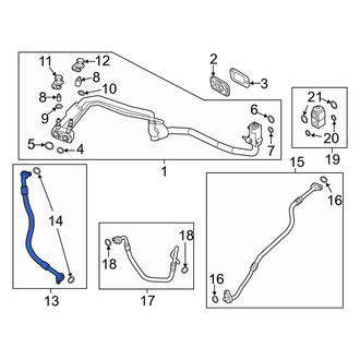 Volvo OE - A/C Refrigerant Suction Hose