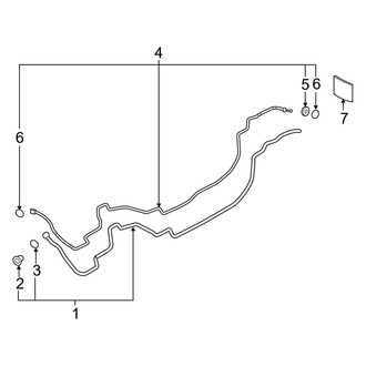 Volvo OE - Air Conditioner & Heater - Rear A/C Lines (T5 Inscription / T5 Momentum / T5 R-Design / T6 Inscription / T6 Momentum / T6 R-Design)