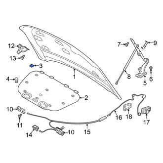 Volvo OE - Hood Insulation Pad Clip