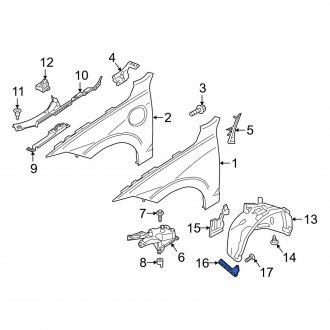 Volvo XC60 Inner Fenders | Wells, Liners, Shields — CARiD.com