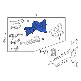 Volvo OE - Front Right Fender Apron Assembly