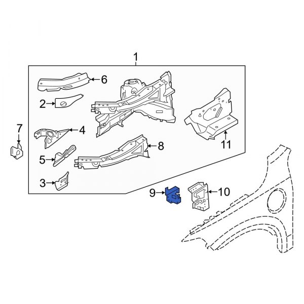 Fender Rail Mount Plate